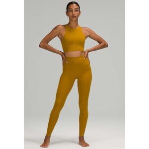 lululemon Align Pant 28" in Gold Spice, Size 0